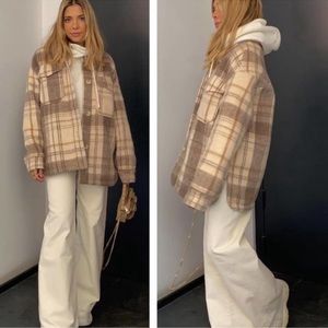 Zara oversized shacket